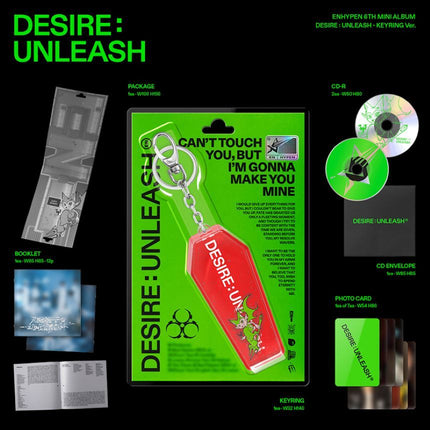 ENHYPEN - DESIRE: UNLEASH - 6th Mini Album (Keyring Ver.)