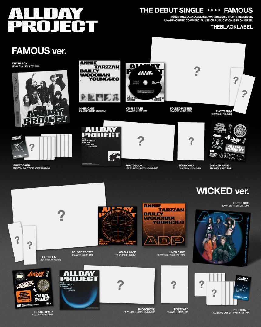 ALLDAY PROJECT - FAMOUS - Debut Single Album (Photobook Ver.)