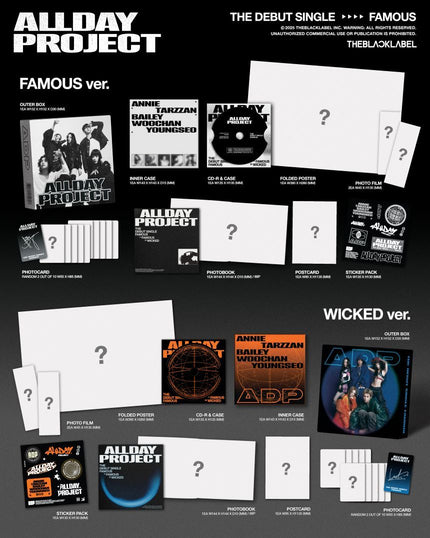 ALLDAY PROJECT - FAMOUS - Debut Single Album (Photobook Ver.)