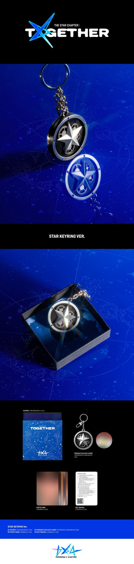 TXT - THE STAR CHAPTER : TOGETHER (Star Keyring Ver.)