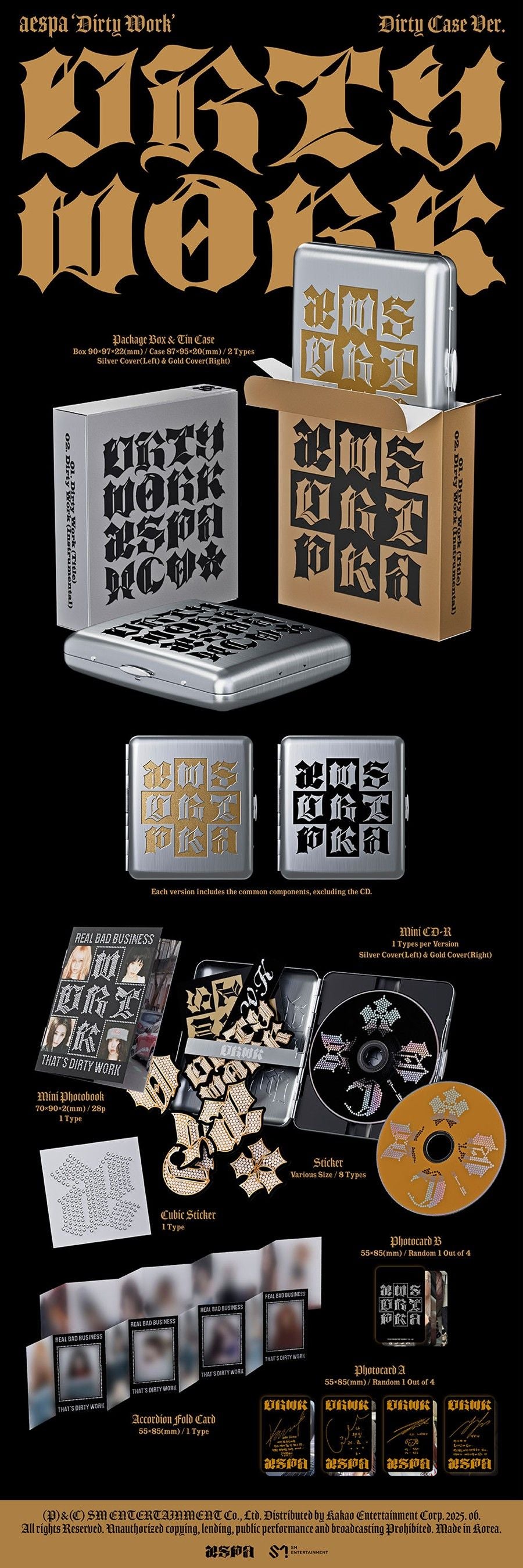 aespa - Dirty Work - Single Album (Dirty Case Ver.)