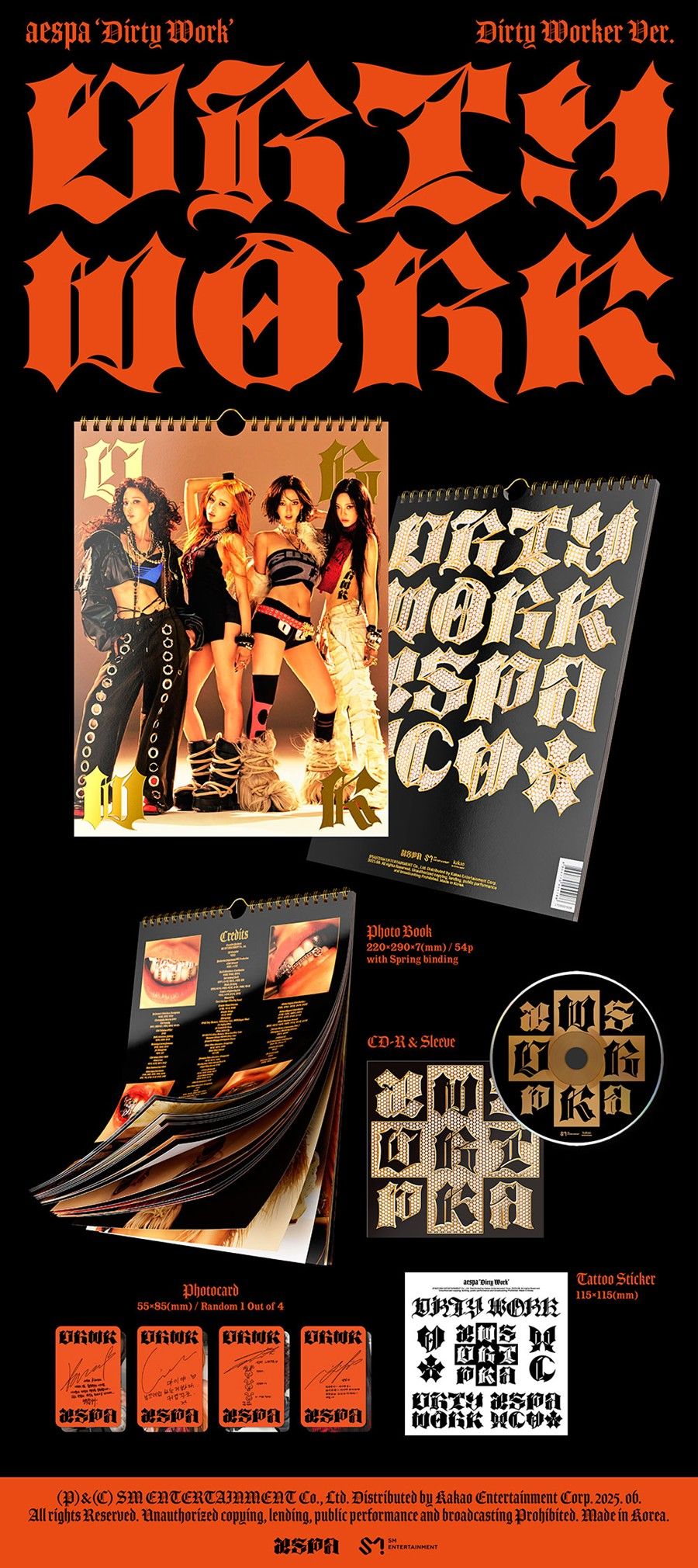 aespa - Dirty Work - Single Album (Dirty Worker Ver.)