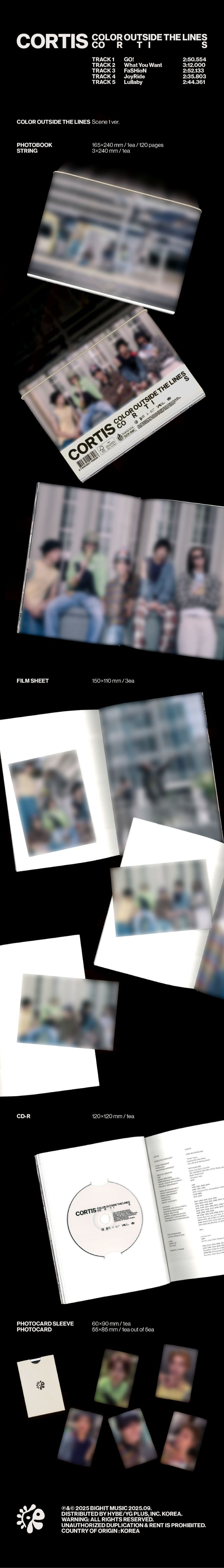 CORTIS - COLOR OUTSIDE THE LINES - 1st EP Albums (Photobook Ver.)