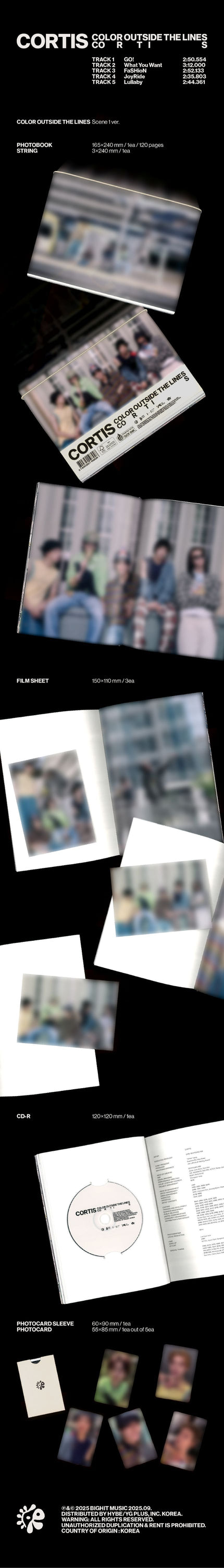 CORTIS - COLOR OUTSIDE THE LINES - 1st EP Albums (Photobook Ver.)