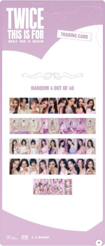 TWICE - <THIS IS FOR> WORLD TOUR IN INCHEON Tradingcard