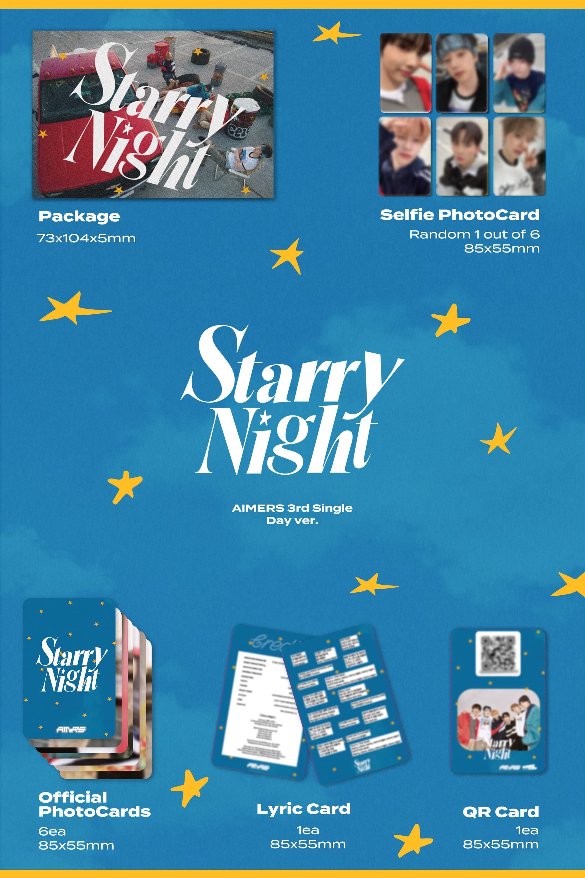 (SIGNED) AIMERS - Starry Night - 3rd Single Album (Photobook Ver.)