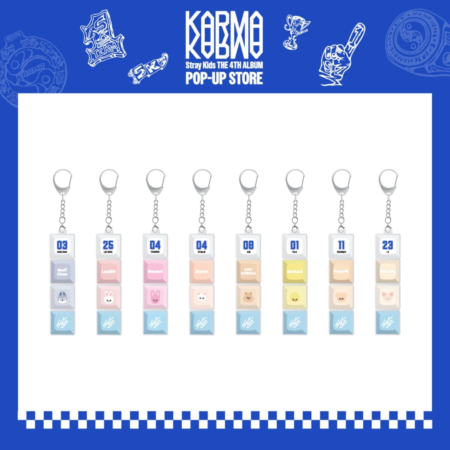 Stray Kids - KARMA Pop-Up Store - Keycap Keyring
