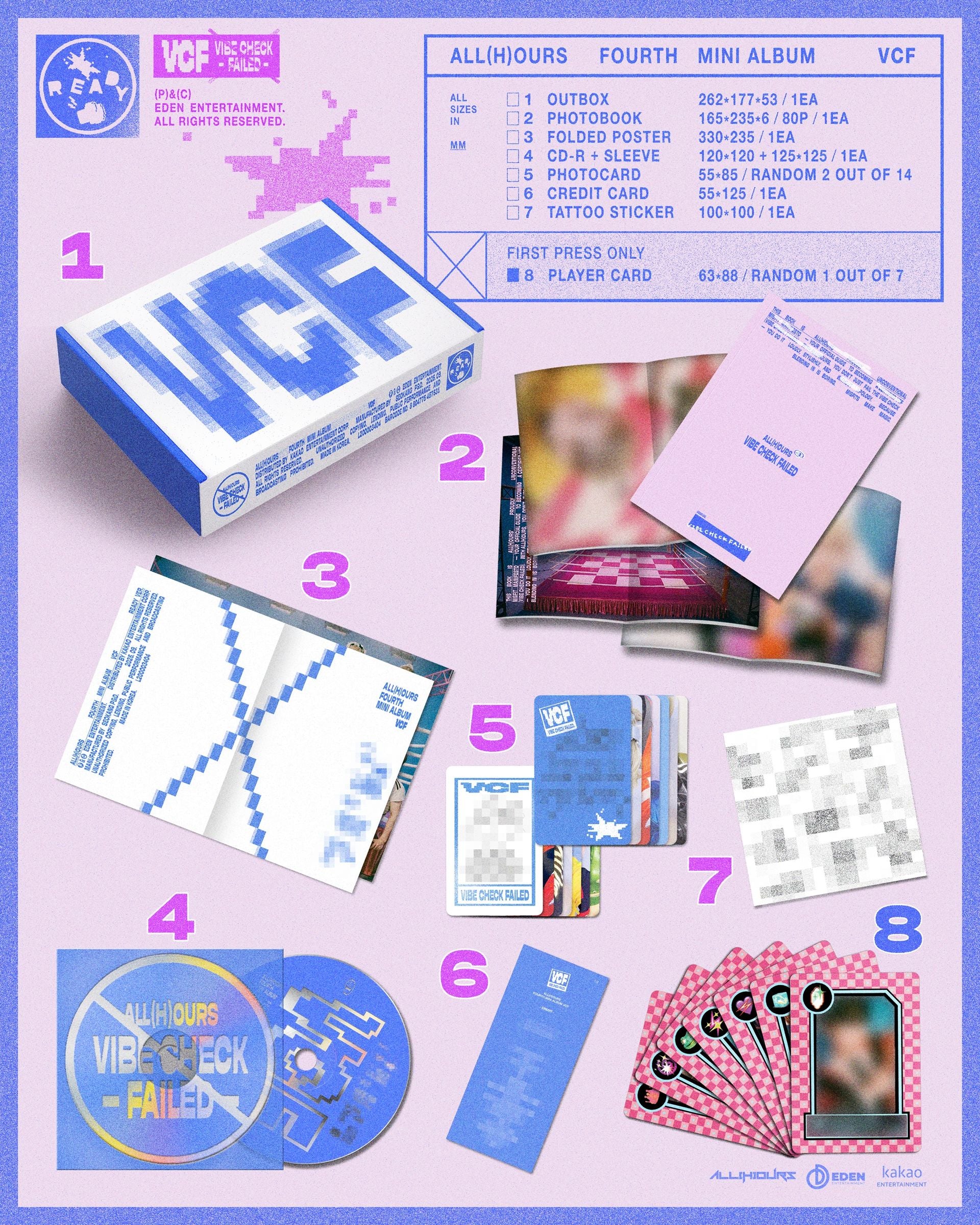 (SIGNED) ALL(H)OURS - VCF - 4th Mini Album