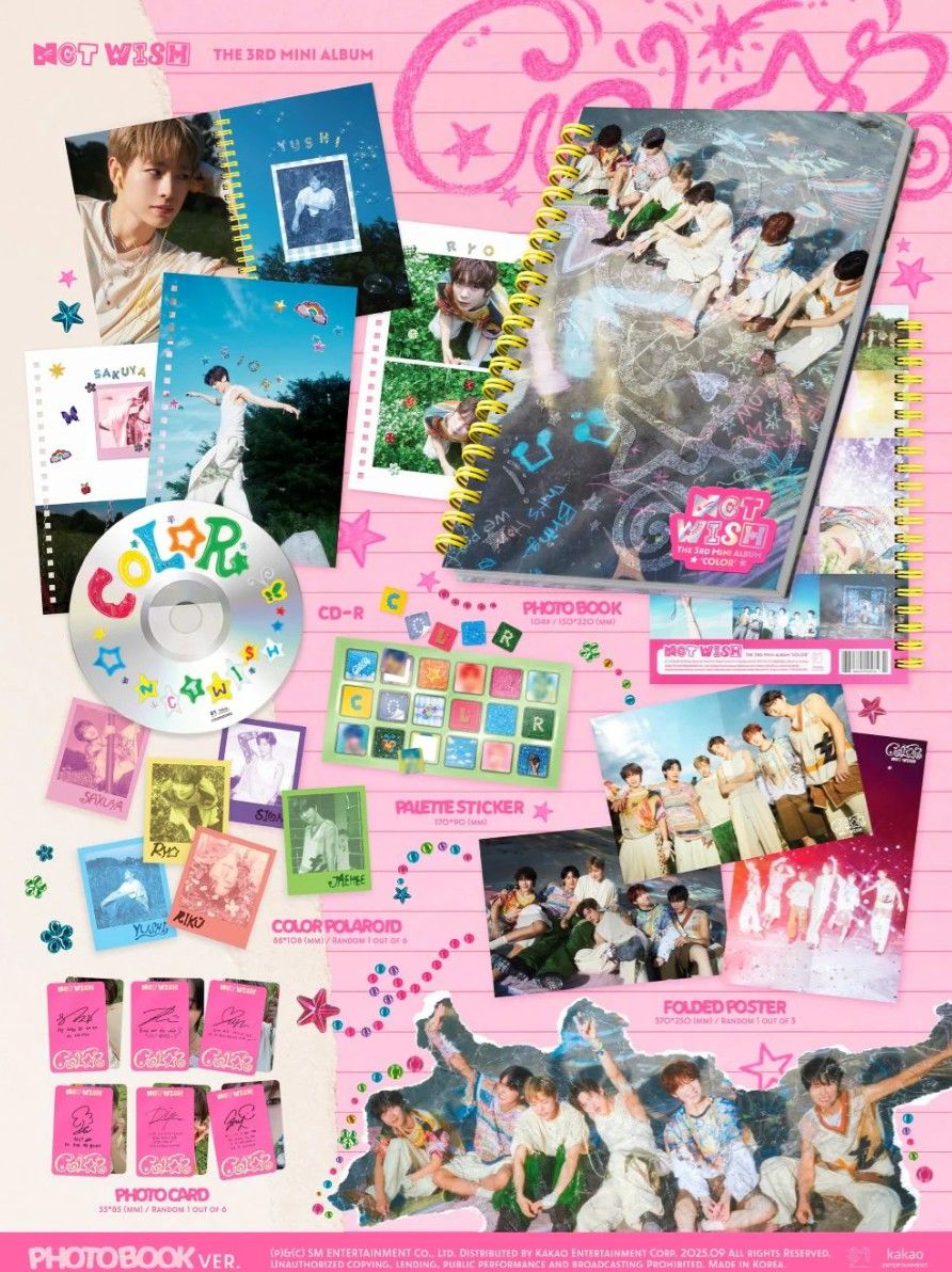 NCT WISH - COLOR - 3rd Mini Album (Photobook Ver.)