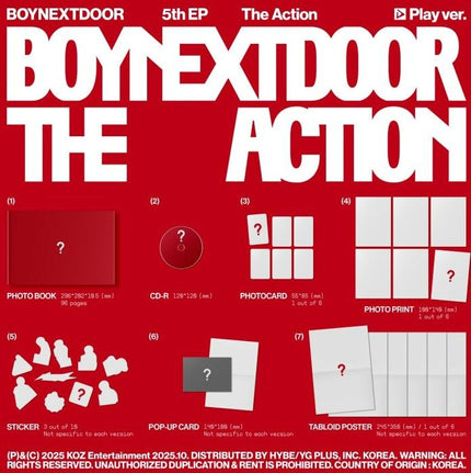 BOYNEXTDOOR - THE ACTION - 5th EP Album