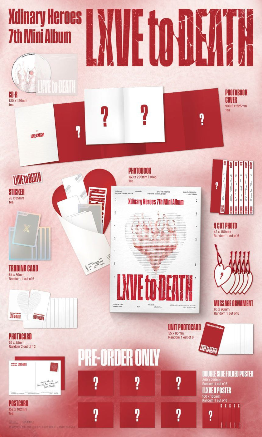 Xdinary Heroes - LXVE to DEATH - 7th Mini Album (Photobook Ver.)