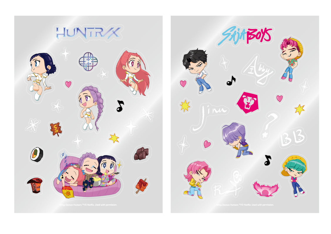KPop Demon Hunters - Official Lighstick Deco Sticker Pack
