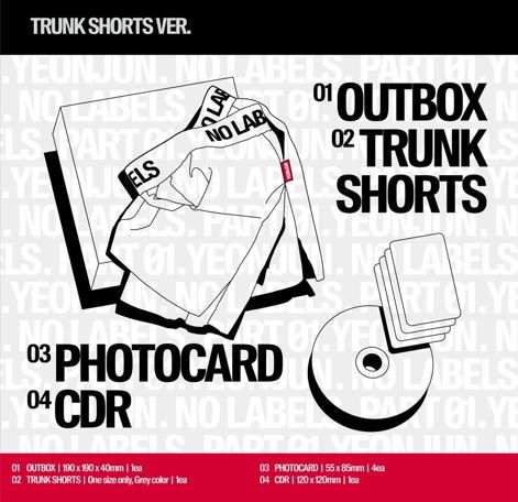 YEONJUN (TXT) - NO LABELS: PART 01 - Album (Trunk Shorts Ver.)