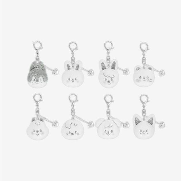 Stray Kids - DominATE : Celebrate Pop-Up Store - Face Keyring Silver