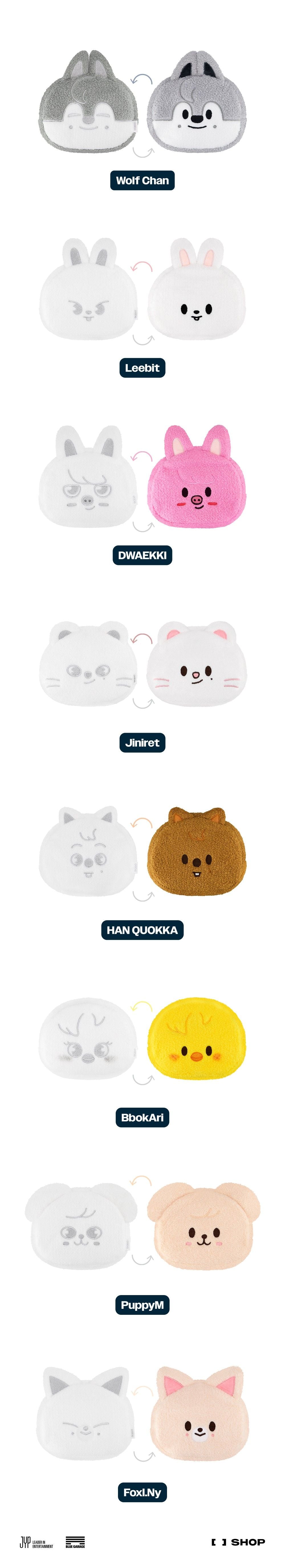Stray Kids - DominATE : Celebrate Pop-Up Store - Face Reversible Face Pouch