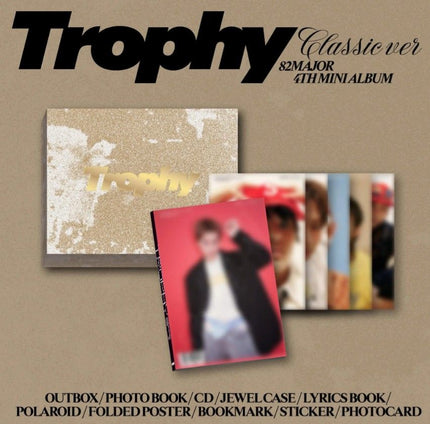 (SIGNED) 82MAJOR - Trophy - 4th Mini Album - Lucky Draw Event (Classic Ver.)