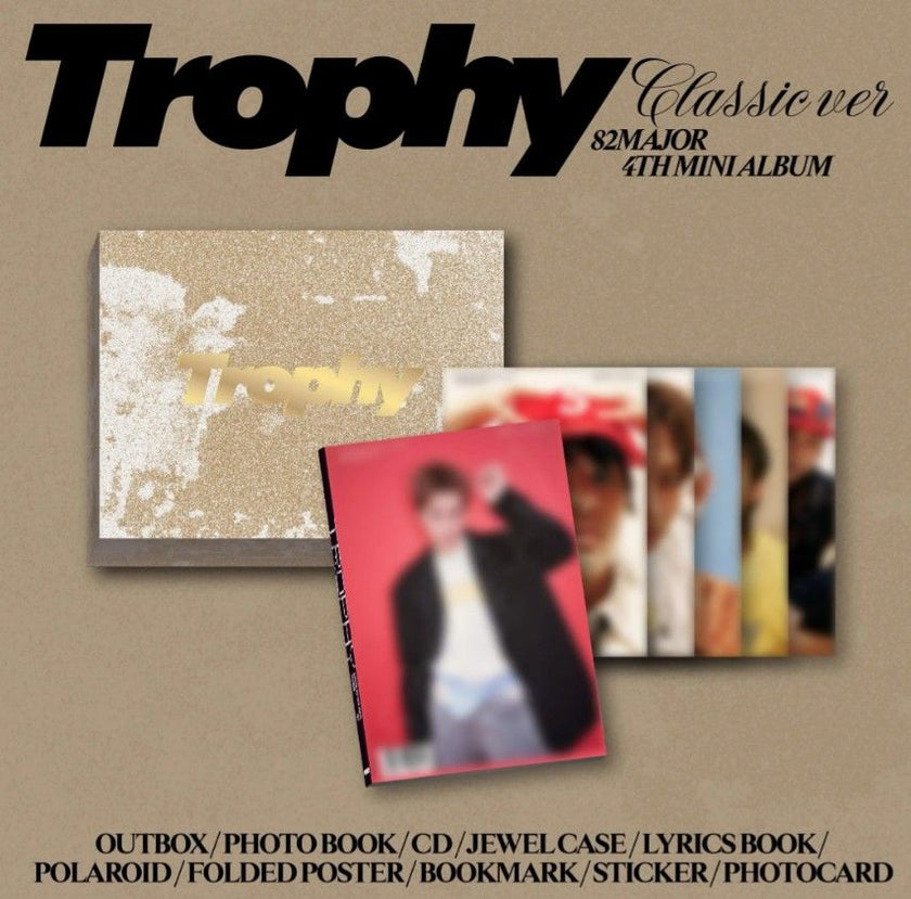 (SIGNED) 82MAJOR - Trophy - 4th Mini Album - Lucky Draw Event (Classic Ver.)