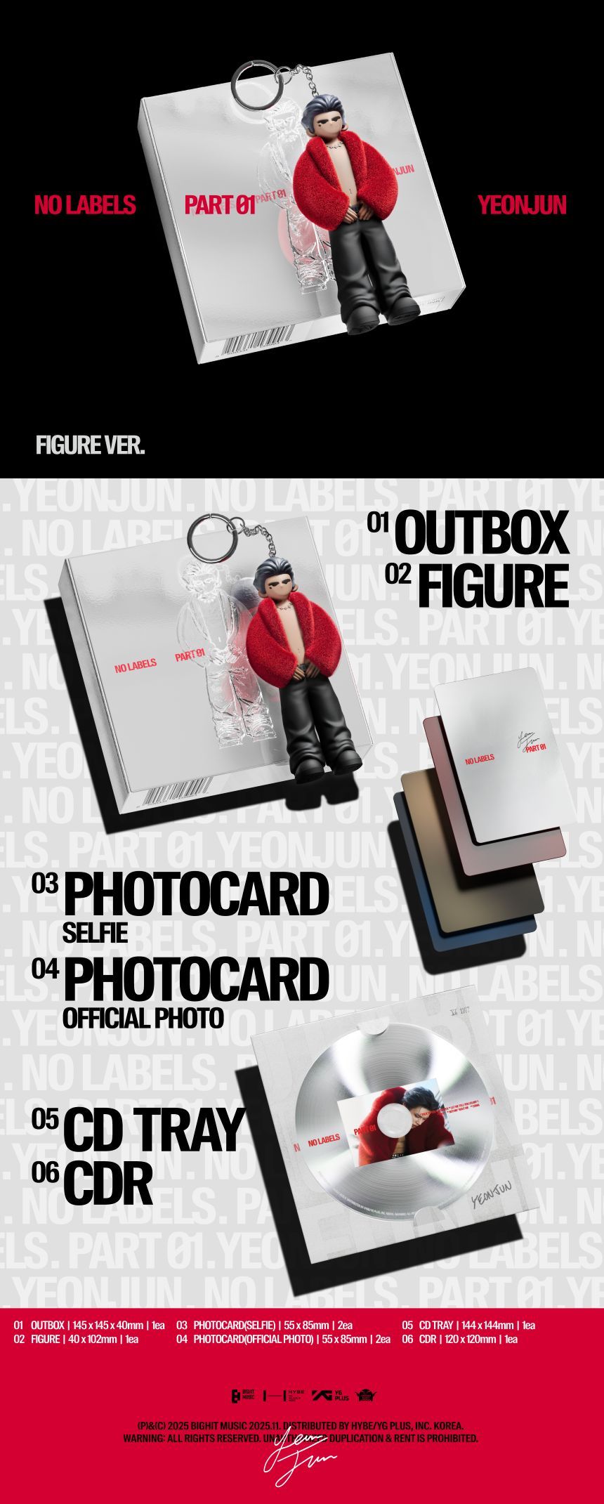 YEONJUN (TXT) - NO LABELS: PART 01 - Album (Figure Ver.)