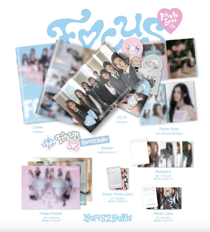Hearts2Hearts - FOCUS - 1st Mini Album (Photobook Ver.)