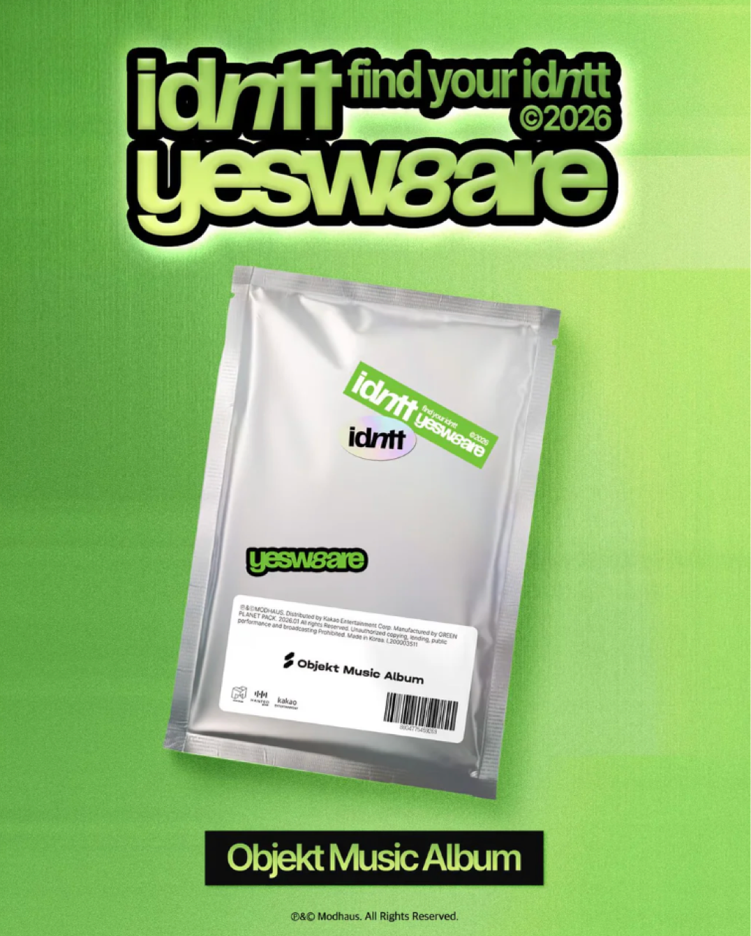 (SIGNED) idntt - yesweare (Objekt Music Album Ver.)
