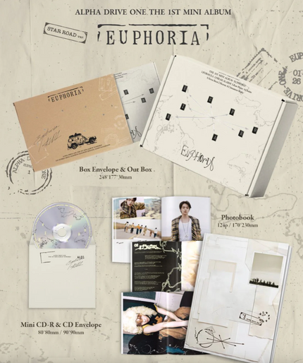 ALPHA DRIVE ONE - EUPHORIA - 1st Mini Album (STAR ROAD Ver.)