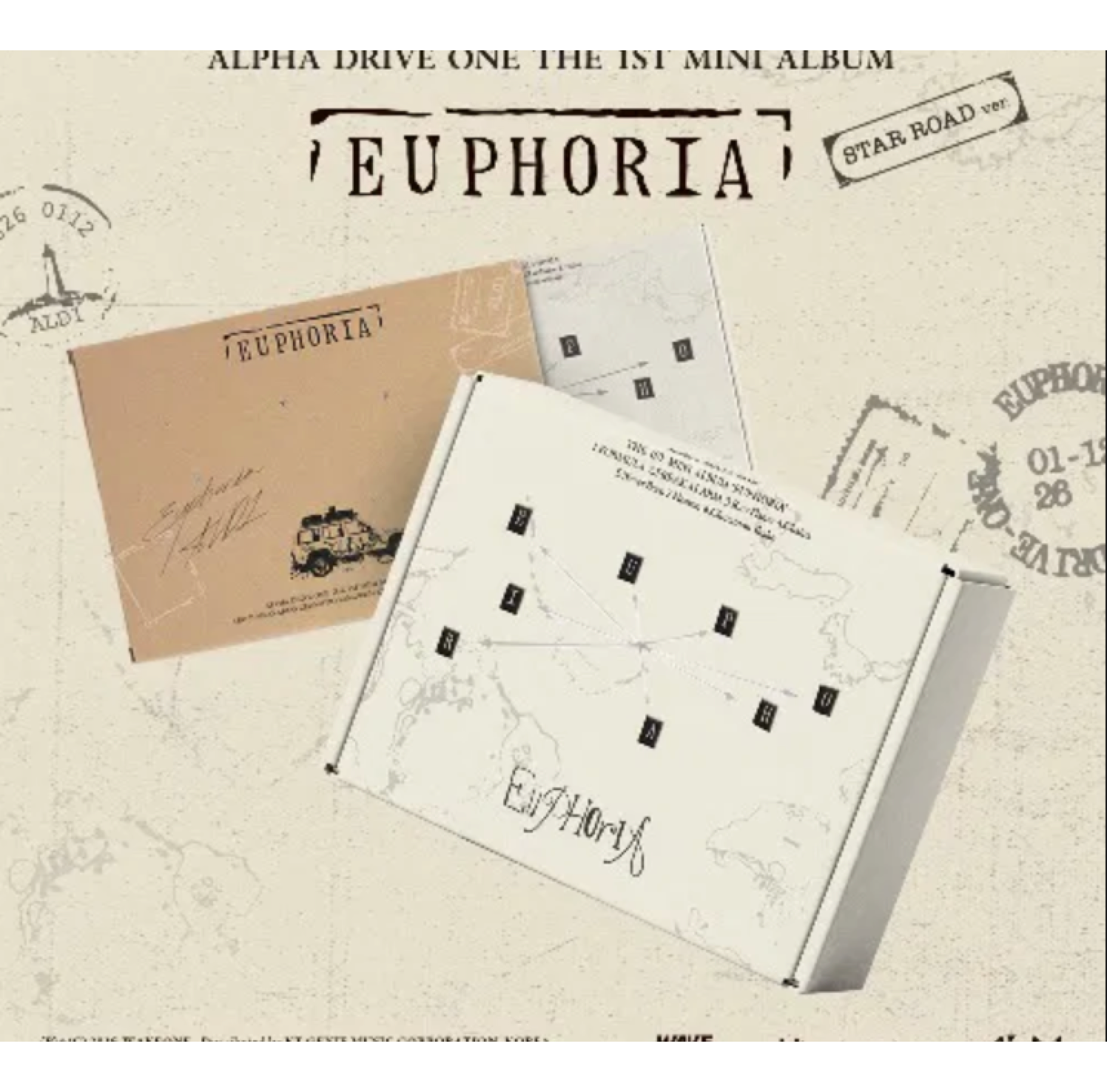 ALPHA DRIVE ONE - EUPHORIA - 1st Mini Album (STAR ROAD Ver.)