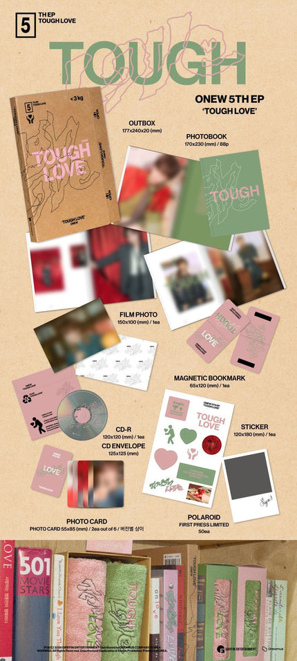 ONEW (SHINee) - TOUGH LOVE - 5th Mini Album (BOOK Ver.)