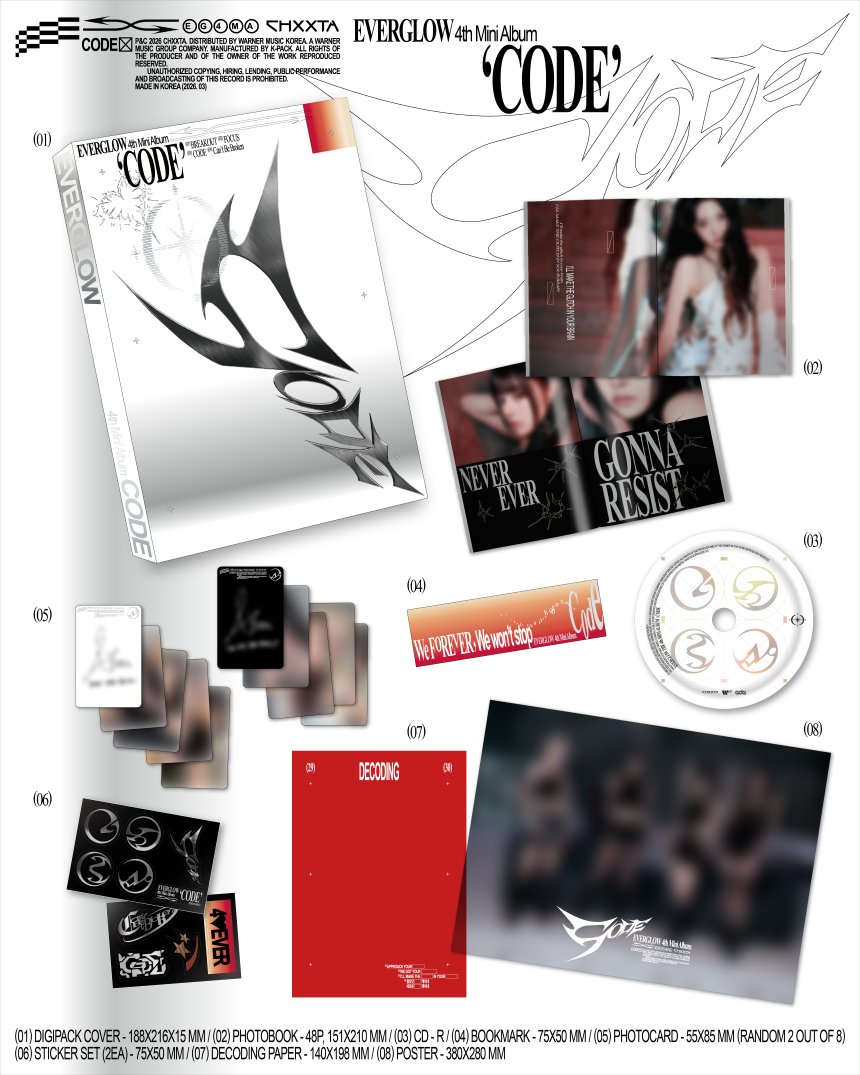 EVERGLOW - CODE - 4th Mini Album