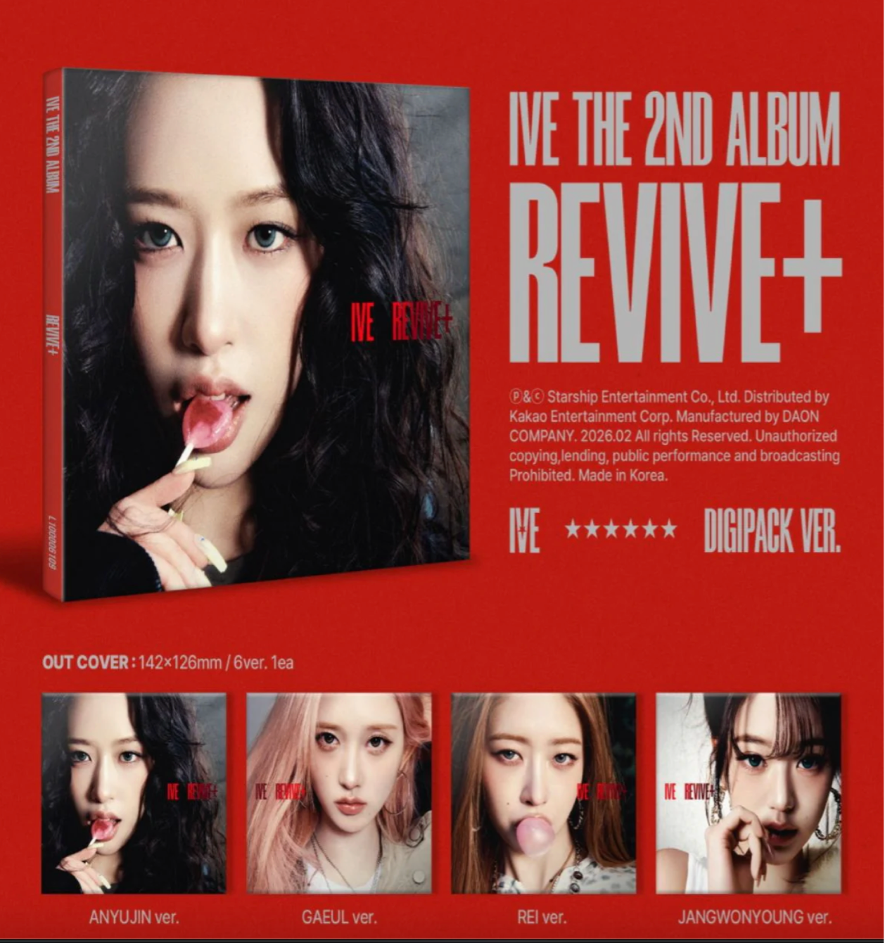 IVE - REVIVE+ - 2nd Album (LIMITED / Digipack Ver.)