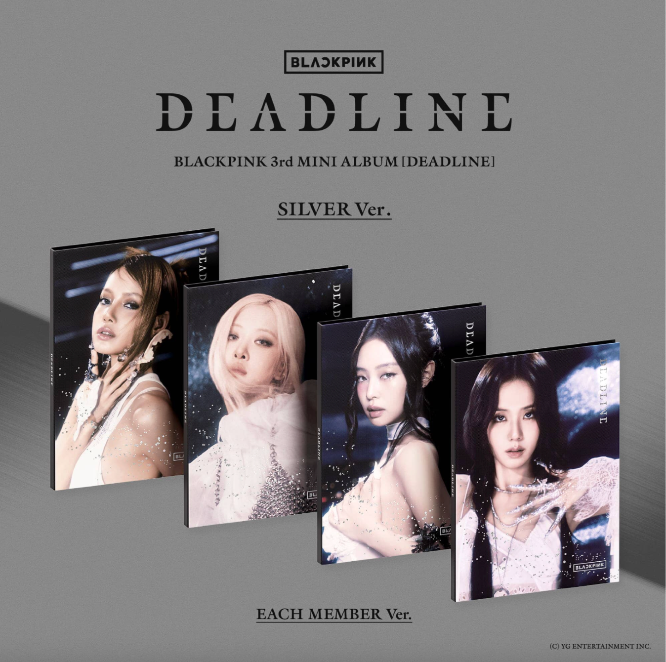 BLACKPINK - DEADLINE - 3rd Mini Album (SILVER Ver.)