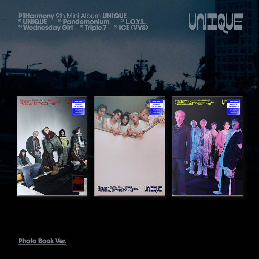 P1Harmony - UNIQUE - Europe POP-UP Exclusive - 9th Mini Album