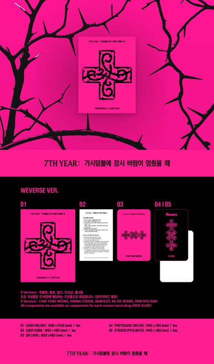 TXT - 7TH YEAR: WHEN THE WIND PAUSED AMONG THE THORNS (PPULBATU Ver.) (Weverse Albums Ver.)