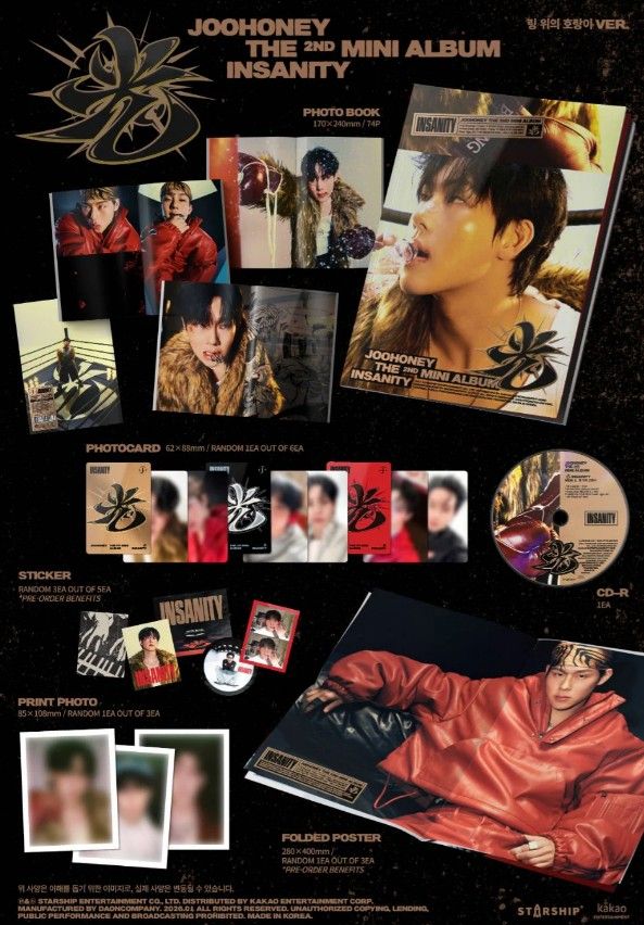 JOOHONEY (MONSTA X) - 光 (INSANITY) - 2nd Mini Album (Photobook Ver.)