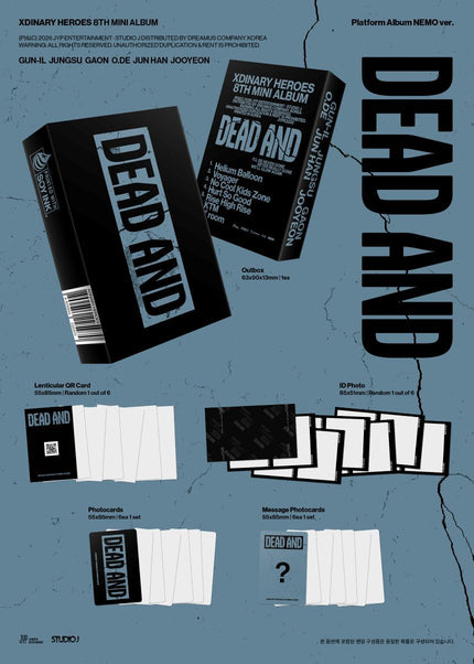 Xdinary Heroes - DEAD AND - 8th Mini Album (Platform Album NEMO Ver.)