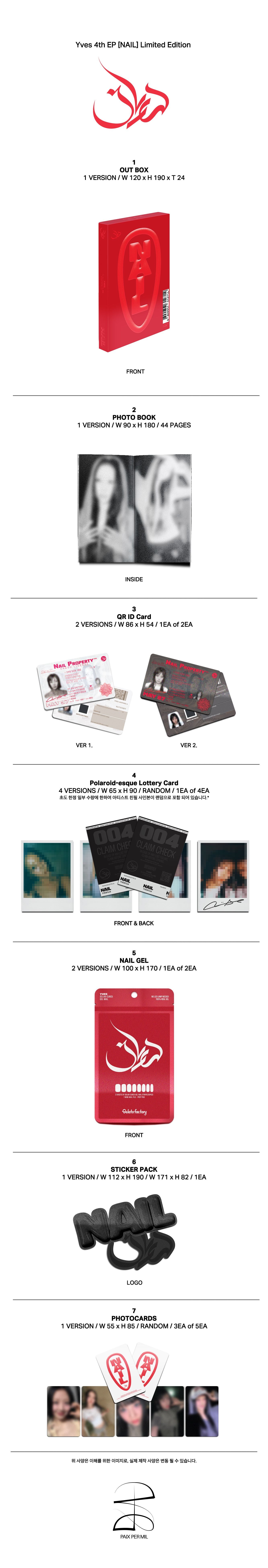 Yves - NAIL - 4TH EP Album (LIMITED EDITION / MD Ver.)