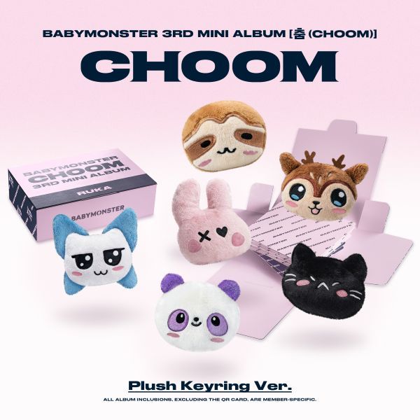 BABYMONSTER - CHOOM - 3rd Mini Album (Plush Keyring Ver.)