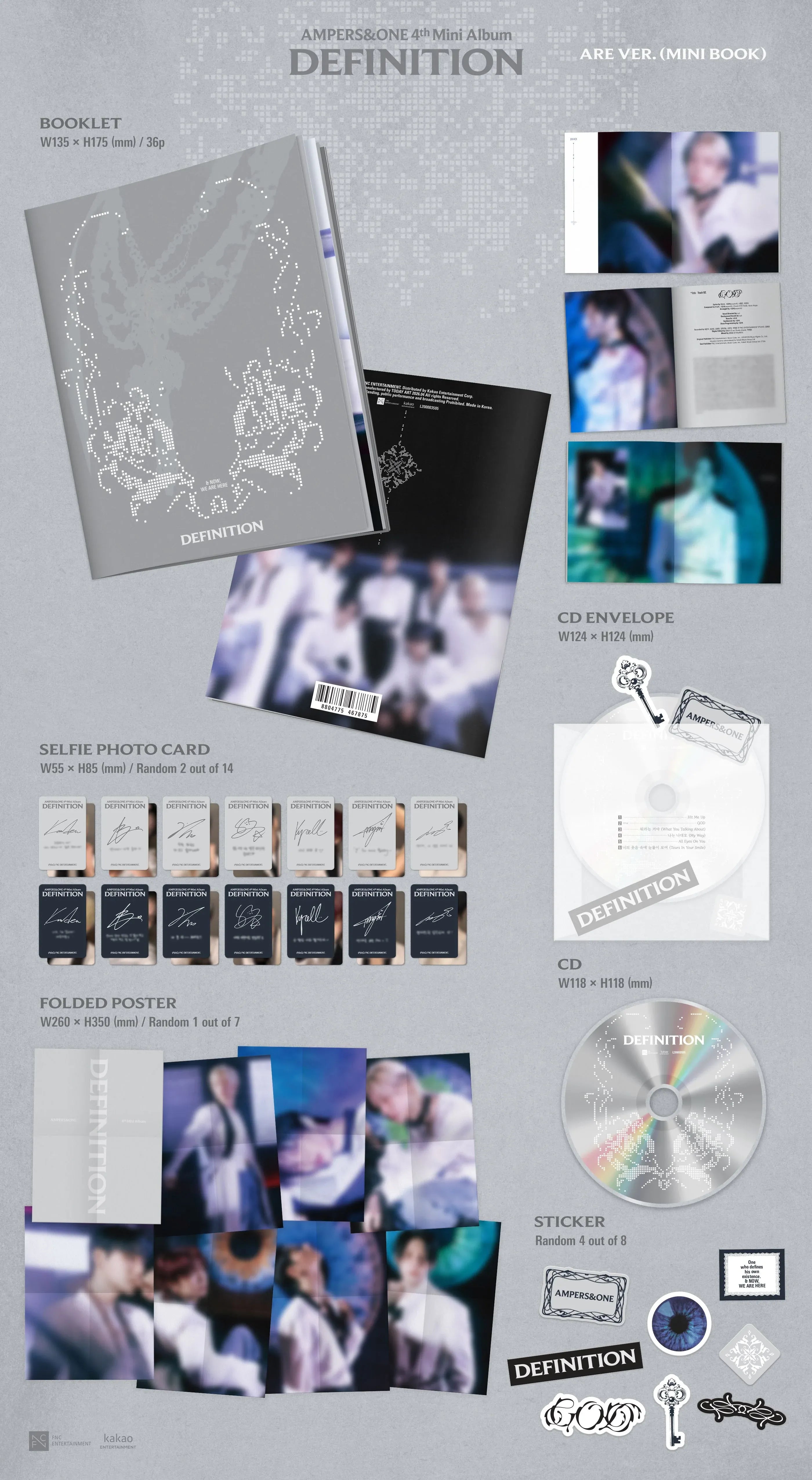 AMPERS&ONE - DEFINITION - 4th Mini Album (ARE Ver.)