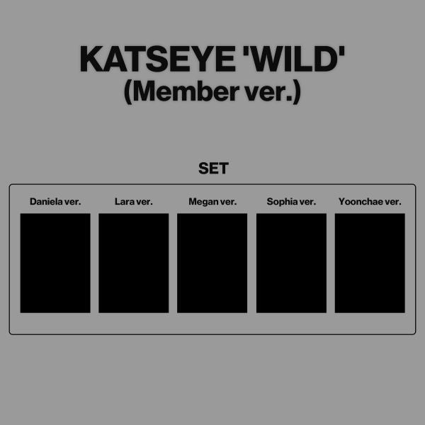 (PRE-ORDER) KATSEYE - WILD (Member Ver.)