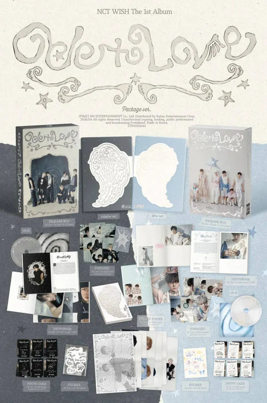 NCT WISH - Ode to Love - 1st Album (Package Ver.)