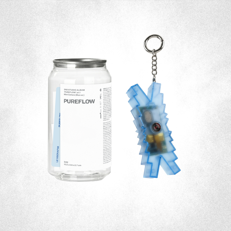 LE SSERAFIM - PUREFLOW pt.1 - 2nd Studio Album (Mini Camera Ver. / Blue Ver.)