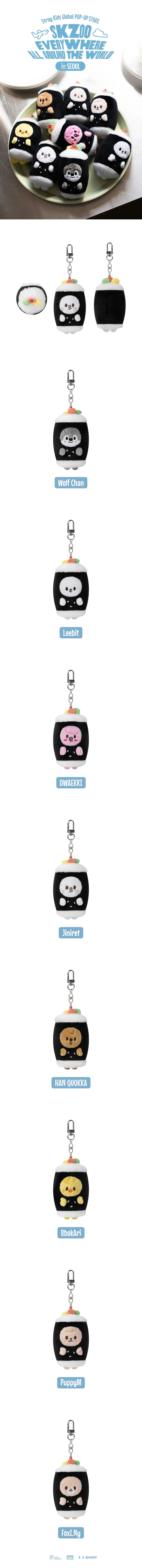 (PRE-ORDER) SKZOO - SKZOO EVERYWHERE ALL AROUND THE WORLD - Keyring (Seoul Ver.)