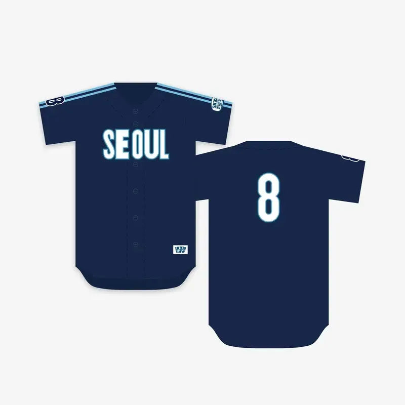 (PRE-ORDER) Stray Kids - SKZOO EVERYWHERE ALL AROUND THE WORLD - Baseball Jersey (Seoul Ver.)