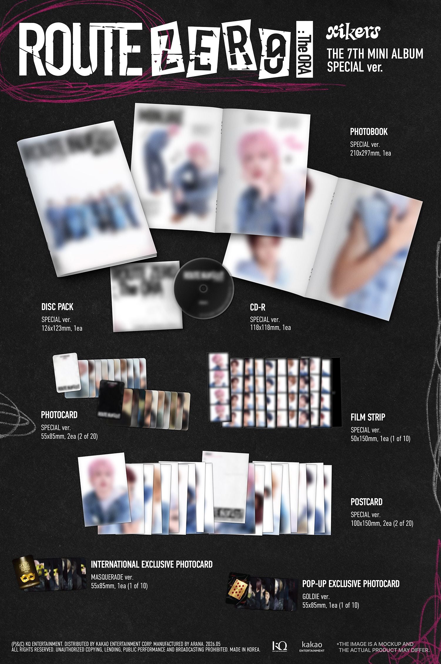xikers - ROUTE ZERO : The ORA - 7th Mini Album - POP-UP Exclusive (SPECIAL Ver.)