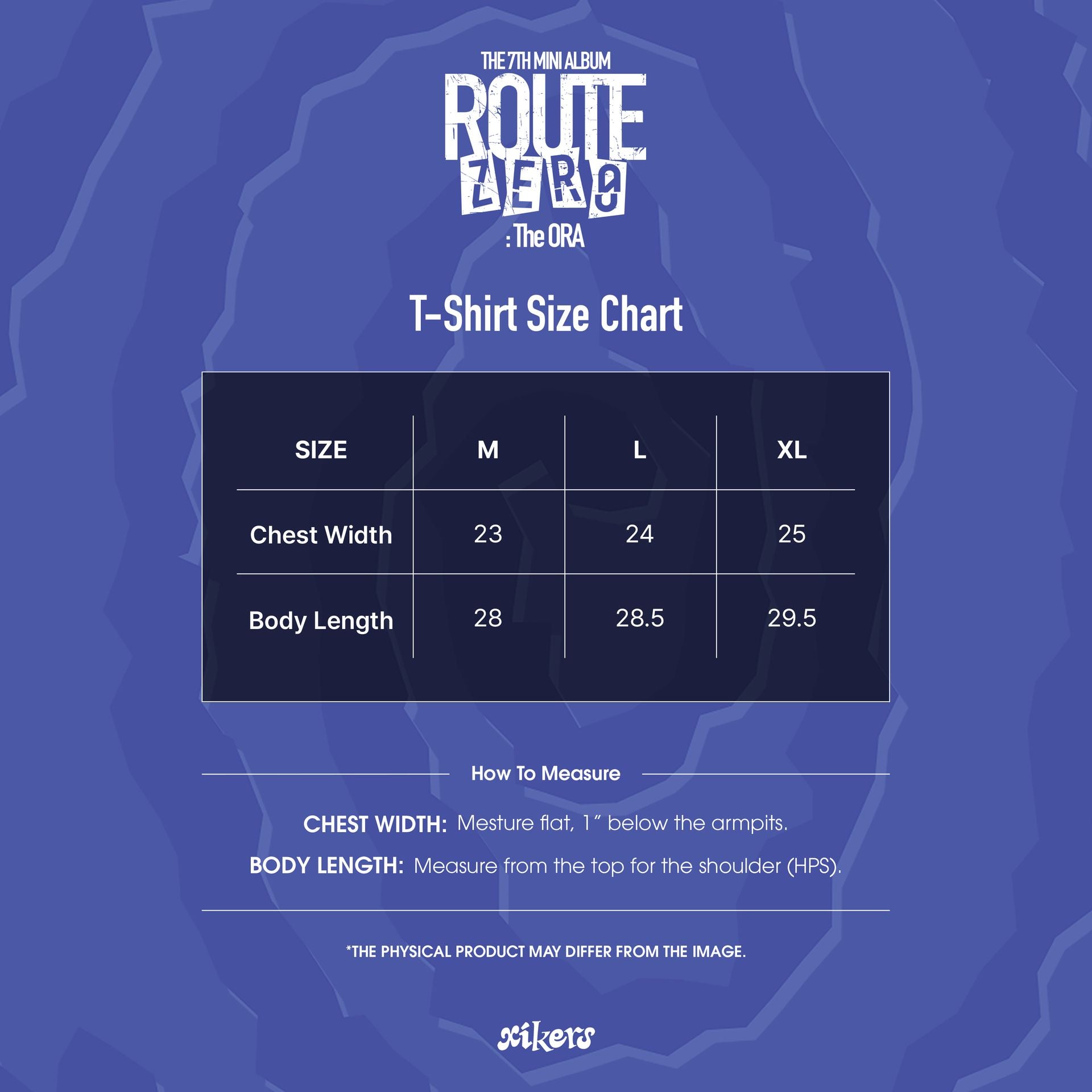 xikers - ROUTE ZERO : The ORA - 7th Mini Album - Pigment T-Shirt