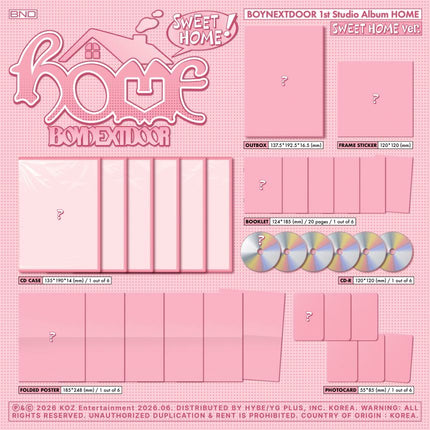 BOYNEXTDOOR - HOME - 1st Studio Album (SWEET HOME Ver.)