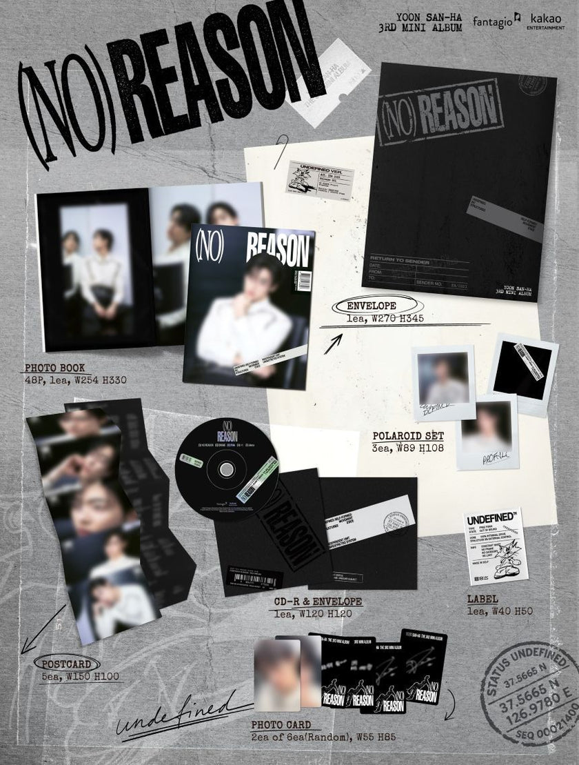 YOON SAN HA (ASTRO) - (NO) REASON - 3rd Mini Album (UNDEFINED Ver. / UNBOUND Ver.)