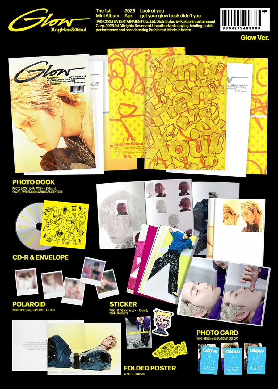 (SIGNED) XngHan&Xoul - Glow - 1st Mini Album (Glow Ver.)