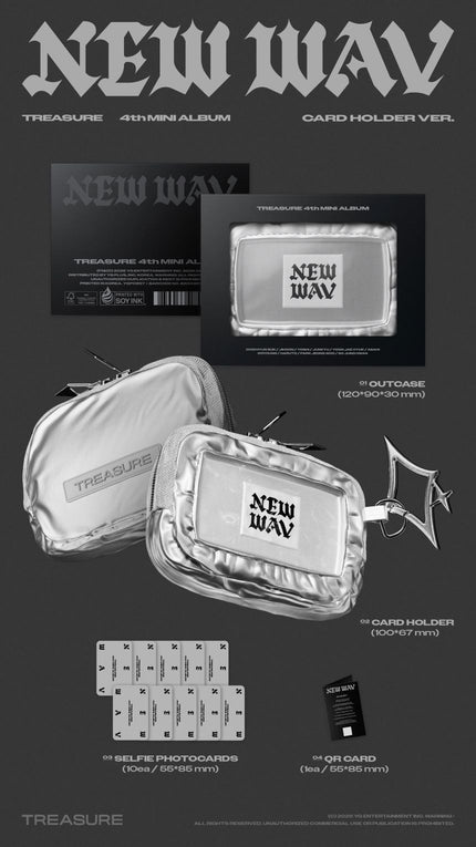 (PRE-ORDER) TREASURE - NEW WAV - 4th Mini Album (LIMITED / CARD HOLDER Ver.)