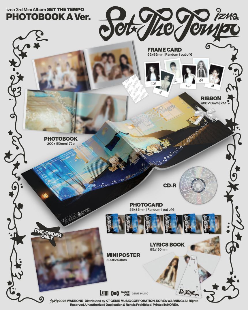 izna - SET THE TEMPO - 3rd Mini Album (PHOTOBOOK Ver.)