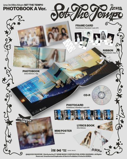 izna - SET THE TEMPO - 3rd Mini Album (PHOTOBOOK Ver.)